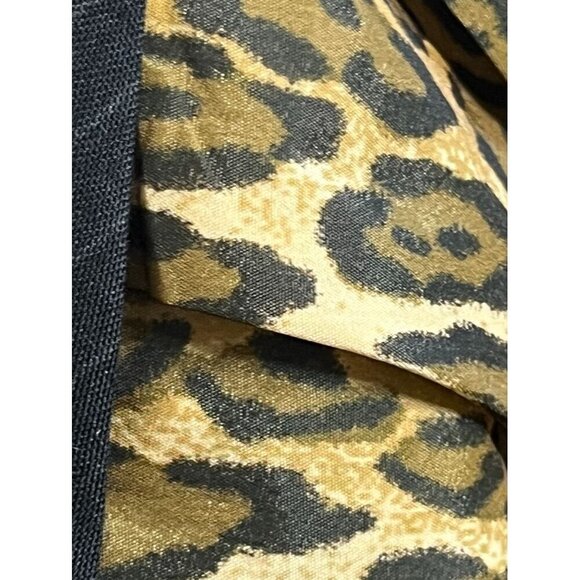 Express Wool Shorts 10 Gray Cuffed Y2K Preppy Academia Leopard Print 80s Classic - Picture 16 of 16